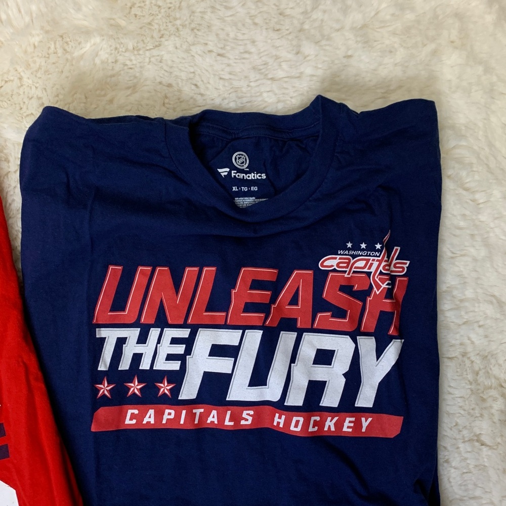 3 Washington Capitals Tee Shirts Men’s Size XL Bundle - Picture 4 of 5